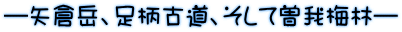 ―矢倉岳、足柄古道、そして曽我梅林― 